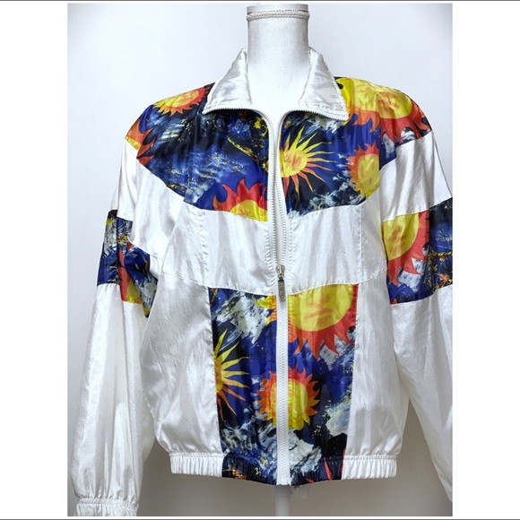 Vintage Head 90s Tennis Jacket Sun Rays Medium - Picture 3 of 8